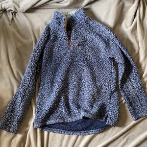 True Grit Blue Quarter Zip Pullover Size M